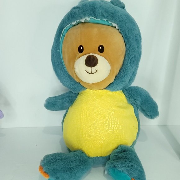 Spark Create Imagine Teddy Bear Dinosaur Costume Plush Stuffed Brown Bear 16" - Picture 1 of 7